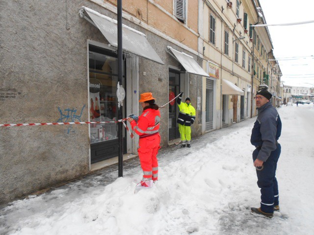 Il lavoro di messa in sicurezza
