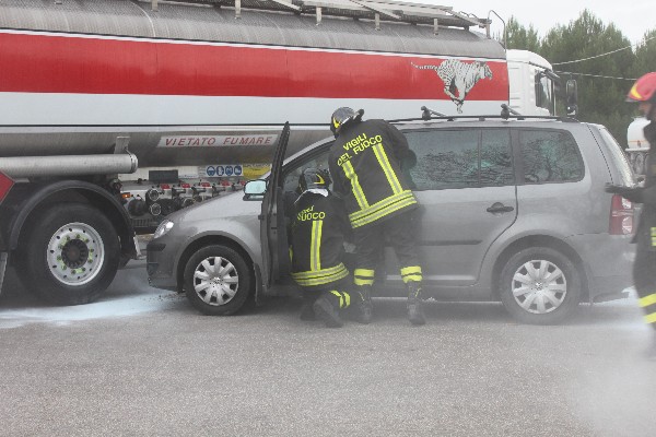 i soccorsi all'autista