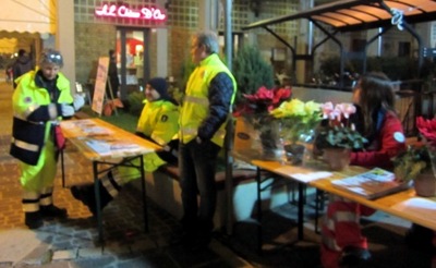 foto della vendita delle stelle di Natale