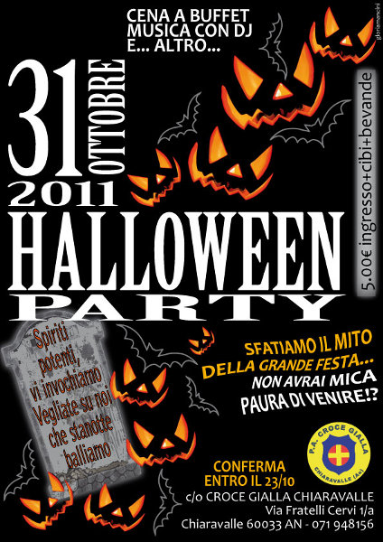 apericena e serata danzante per la notte del 31 ottobre 2011