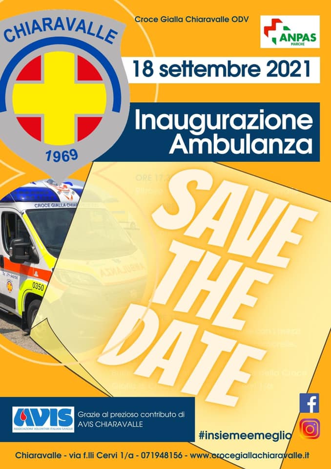 Inaugurazione ambulanza, manifesto