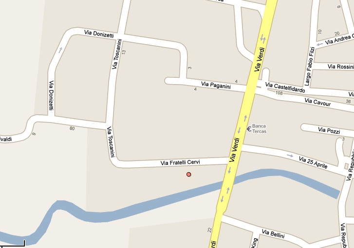 Mappa per la localizzazione a Chiaravalle della Croce Gialla